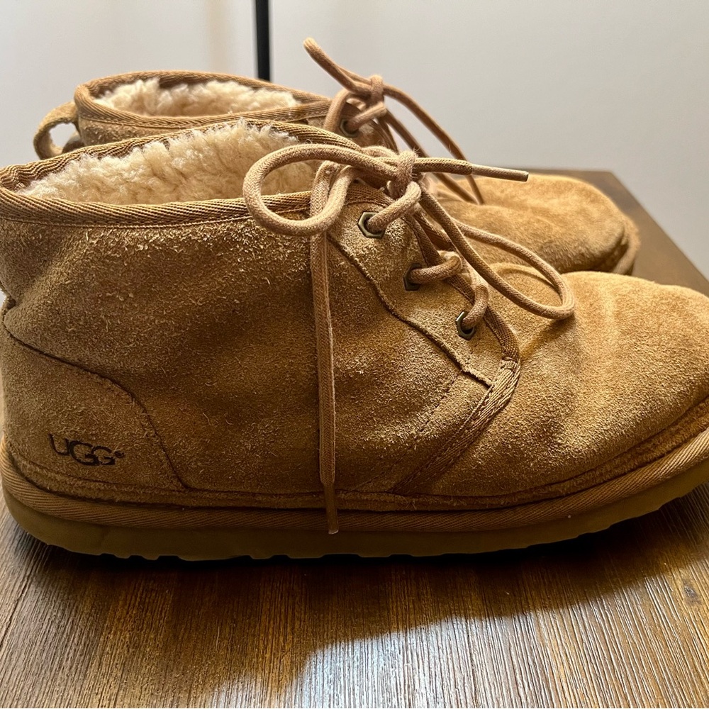UGG Neumel  Chestnut Suede Lace Up Boots Mens Size US  10
